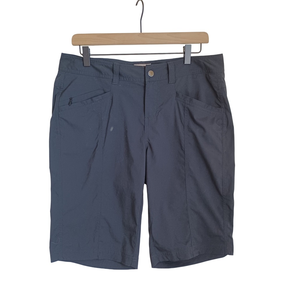 Royal Robbins Discovery Shorts Womens 10 Black Stretch Hiking Outdoor ROYCL-S72